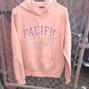 Pacific Sunwear Men's Peach Hoodie